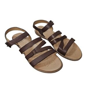 b.o.c Born Concept Sandals Womens Size 10 Brown Strappy Comfort Buckle BC0045623